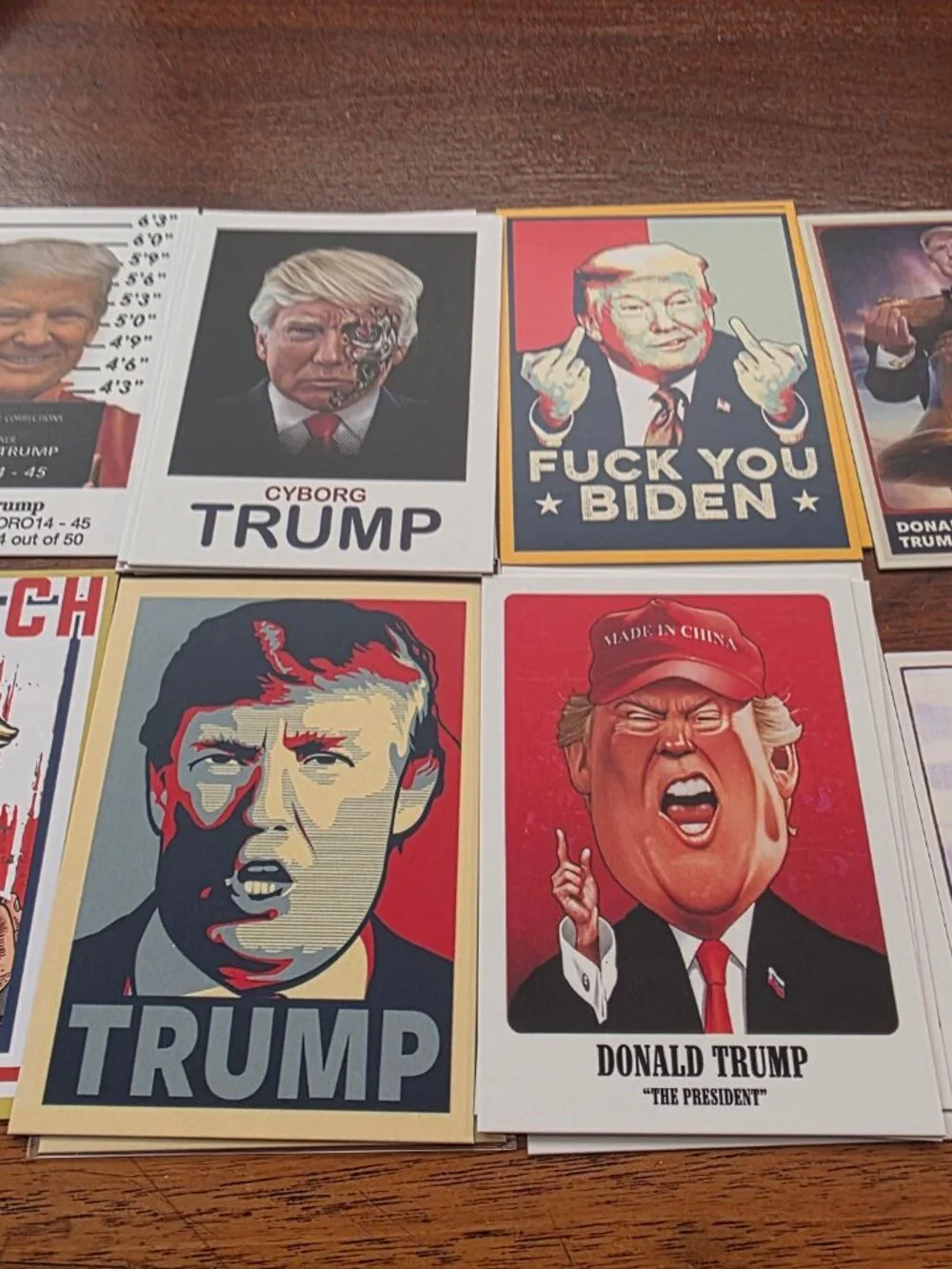 147PC LOT OF VARIOUS DONALD TRUMP COLLECTOR TRADING CARDS